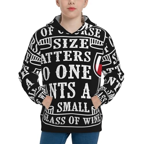 Wine Funny Kid Hoodies Boys Sweatshirts Girls Pullover with Pocket