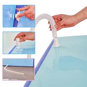 48.4Gal/220L Collapsible Pet Bathtub with Water Drain Plug Multi-Functional Collapsible Dog Bathtub for Bathing/Shower, Portable Laundry Basket-Foldable Bathing Tub-Storage Organizer(Blue) 484Gal220L Collapsible Pet Bathtub with Water Drain Plug Multi Functional Collapsible Dog Bathtub for BathingShower Portable Laundry Basket Foldable Bathing Tub Storage OrganizerBlue