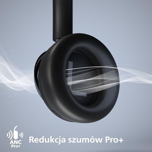 Fidelio L4 Bezprzewodowe Sluchawki Nauszne Bluetooth z redukcja szumu - doskonala jakosc rozmów, obsluga asystentów glosowych i czas odtwarzania muzyki do 50 godzin - Czarne