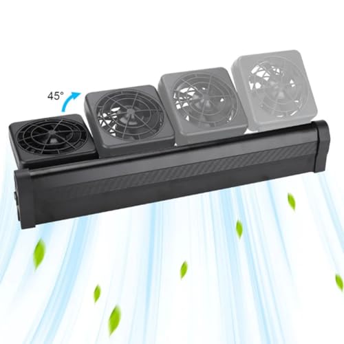 Ventilateur de refroidissement à 3 têtes pour dissipation de chaleur d'aquarium