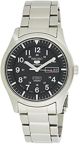 Seiko Men's Automatic Watch with Analog Display and Stainless Steel Strap SNZG13J1