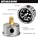 AetralYB 0-15Psi Inline Fuel Pressure Gauge,1-1/2