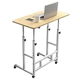 ✔ Table de chevet roulante : Cette table au-dessus du lit sur roues dispose de roulettes de verrouillage qui peuvent facilement rouler en douceur d'une pièce à l'autre et se verrouiller solidement en place pour éviter tout mouvement indésirable. Assemblage rapide de la table à plateau au-dessus du lit avec des outils et des instructions inclus.