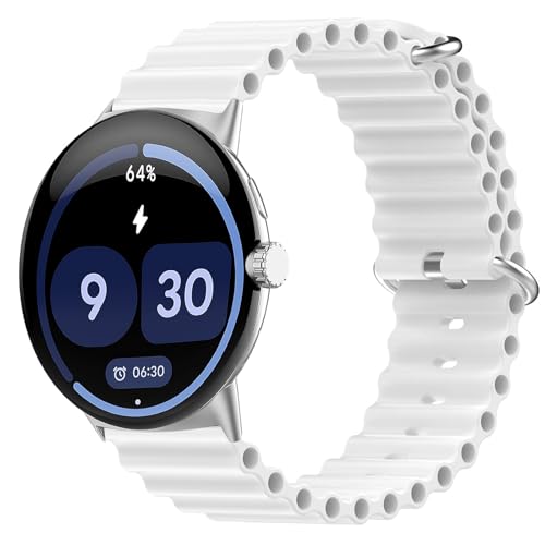 [ROBANDOO] �݊��� For Google Pixel Watch 4 45mm ��p�o���h �������X�g�o���h �V���R���� �ʋC �h�� �X�|�[�c �x���g �ȒP���t�� (�z���C�g)