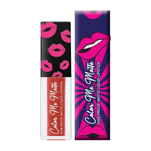 Colo.r Me Matte Long Lasting Liquid Lipstick | Enriched with Vitamin E & Tea Tree Oil | Non-Drying Matte Finish | Spice Orange | 5ml