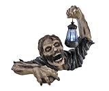`Dead Rising` Zombie Holding Lantern Solar Powered Garden Light Lamp