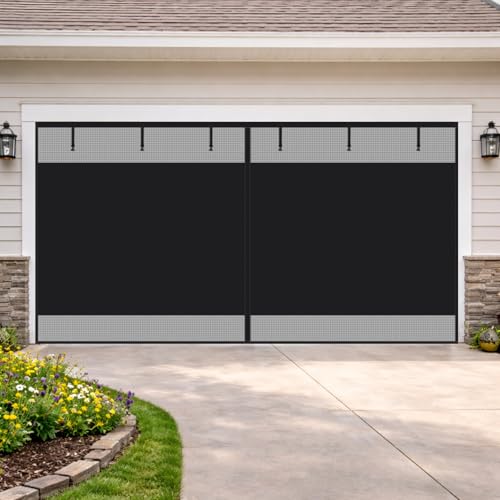 �K���[�W�h�A�X�N���[�� �}�O�l�b�g�J�� �ډB�����b�V���J�[�e�� �O���X�t�@�C�o�[���b�V�� �h�� �ʋC �����グ���[�\ ���d��t�� 1��p 2��p ��J���Ή� ��t�ȒP(13x8FT/396x244cm)