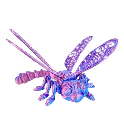 1pc 3D Dragonflies With Movable Joints, Multicolor Relaxing Decor For Home & Office Notify Customer Service Of Color/product Num