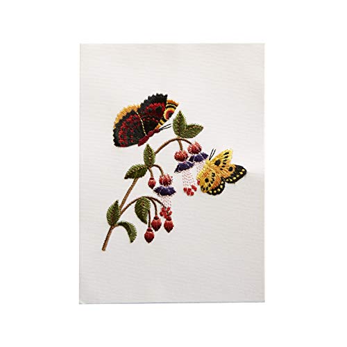 Niquea.d Personalized Blank Card, Embroidered Butterflies (Nbl-0015) #TOP1