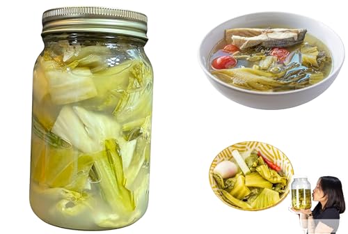 Yeahgoshopping 1 lb (453 gram) Traditional Sour Pickled Mustard Greens,