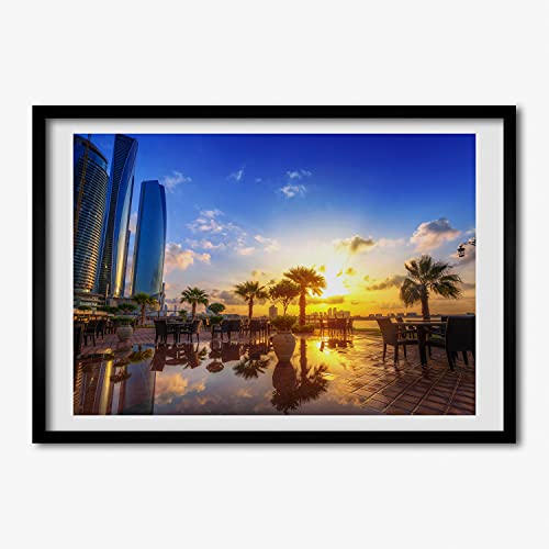 Tableau moderne cadre photo affiche Tulup 70x50 cm en bois de MDF