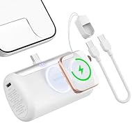 🎁【iPhoneもiWatchもこれ1台でOK・マルチ充電】外出先で「iPhoneの電池が0％に」「Apple Watchの充電器を忘れた」そんな“あるあるストレス”を、一瞬で解消できるのがRORRYのモバイルバッテリーです。iPhone はもちろん、日本で人気のXperia、Galaxy、Xiaomi，Switchなどにも対応できます！また、中央部にはiWatch用マグネット式充電モジュールを搭載して、近づけるだけでピタッと吸着し、ズレずに安定・スピーディーに充電できます。入出力対応のType...