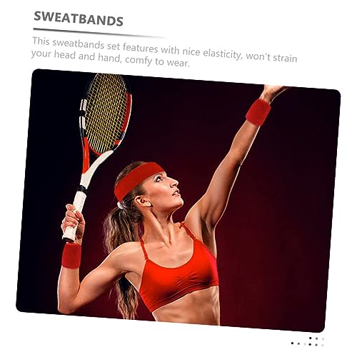 Sosoport 1 Conjunto De Pulseiras De Fitness Faixas De Suor Headbands Homens Equipamentos De Ginástic