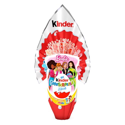 Kinder GranSorpresa Barbie - Uovo di Pasqua Kinder, 220 Grammi