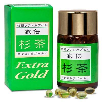 100粒 2個セット 家伝 杉茶ソフトカプセル エクストラゴールド Amazon | 家伝 杉茶ソフトカプセル エクストラゴールド 100粒入り