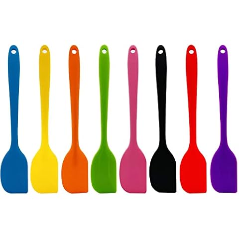 8 Pcs Silicone Spatulas, XYSMZM 8.3 inch Heat Resistant Non-Stick Rubber Spatula for Baking Cooking Cover