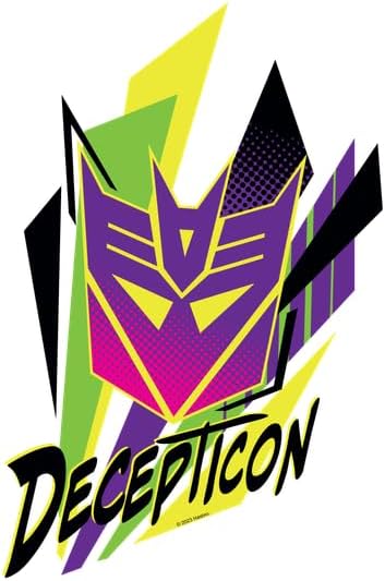 CafePress Transformers Decepticon Starburst Medium Die Cut Sticker, 5.75" x 5.75" Matte Finish