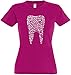Produktbild Ladies T-Shirt Zahn aus Symbolen S bis XXL (Fuchsia, S)