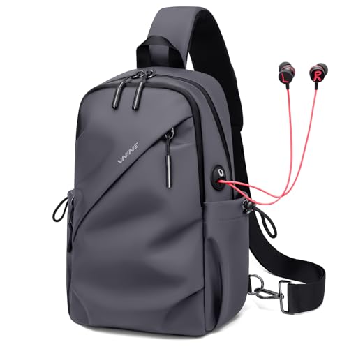 Sacoche Bandoulière pour Hommes et Femmes Sac Poitrine Léger Ergonomique
