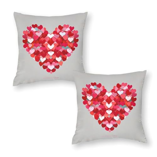 RKJVB �N�b�V�����J�o�[ 2���Z�b�g 30.54cmx30.54cm A Big Heart Small Heart ���J�o�[ ���������`���J�o�[ �\�t�g ���K �N�b�V�����P�[�X �\�t�@/�x�b�h/�Q��/���r���O���[��/�I�t�B�X�p