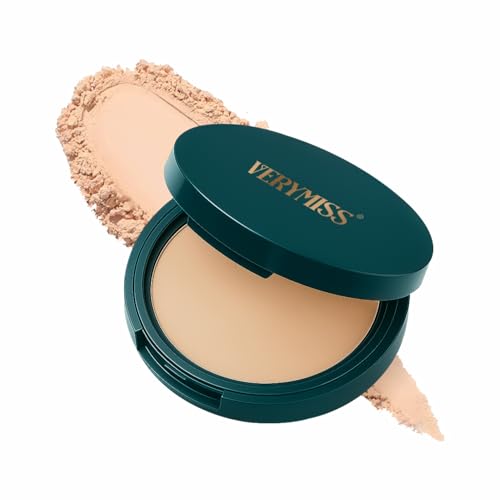 Verymiss Weightless Super Stay Compact Powder with UV Protection | High Coverage | Paraben-Free | Oil-Control | 9g (01 Ivory, 9g)