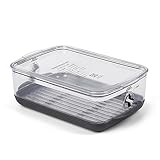 Progressive ProKeeper Stackable Produce ProKeeper Storage Container with Stay-Fresh Vent System (PKS-907 (3 qt Medium Produce))