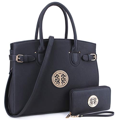 Women's Handbag Large Tote Satchel Purse Top Handle Shoulder Bag Work Bag with Wallet