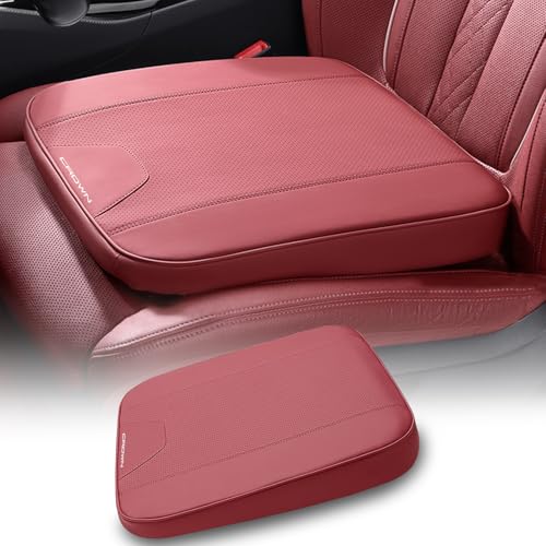 Kurtz クラウン Crown 専用 車用 シートクッション シートブースタークッション 内装パーツ 運転席 高弾性 通気性 蒸れない 四季通用 低反発 ズレない 滑り止め スギ防止 カスタムパーツ カー用品 1個セット (レッド)