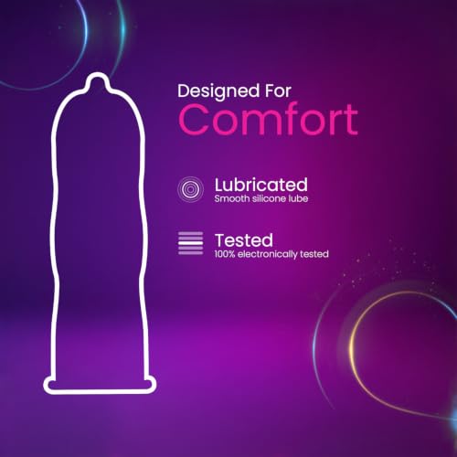 Image of Funtime Ultra Thin Condoms Pack of 3 (10 count each) | Premium, Dotted, Ribbed, & Contoured for Long-Lasting Pleasure | Lubricated Natural Rubber Latex Condoms for Excitement & Fun
