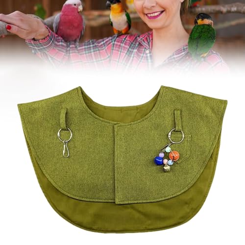 IEUDNS Parrot Anti Scratch ombro Protetor de pássaro fralda pendure pendurar brinquedos de pássaro S