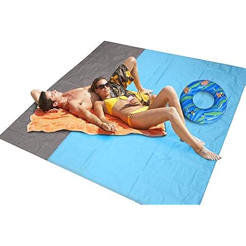Beach Blanket Picnic Mat Camping Ground Mat Mattress 210 * 200cm Outdoor Blanket Ultralight Pocket Blanket Portable Picnic Mat Multifunctional Camping Baby Climb Ground Mat Mattress Cover