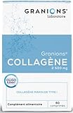 COLLAGENE MARIN TYPE 1 (2500mg) | En tant que complement alimentaire, le collagene marin GRANIONS est pris pour améliorer l'élasticité de la peau, réduire les imperfections liées à l'acné et offrir une apparence plus jeune. Le collagene marin favorise une peau éclatante et plus saine pour une beauté sublime.