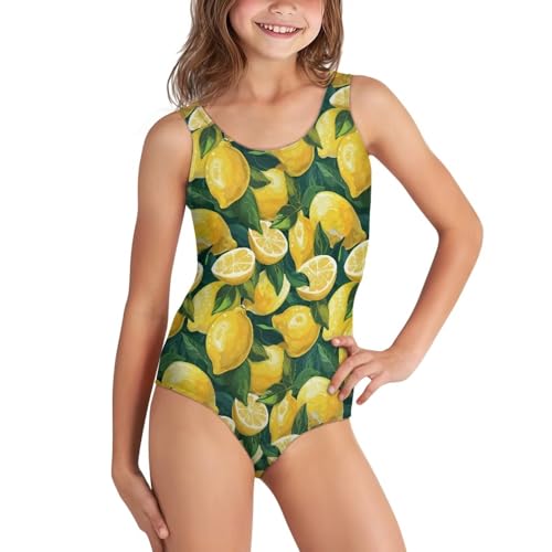Image of JEOCODY Swimsuit for Girls One Piece Bathing Suit for Teens Crossback Hawaiian Beach Swimwear