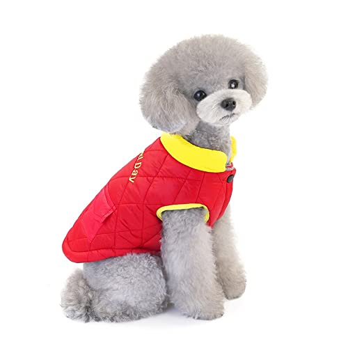Ttndstore Small Dog Coat Winter Dog Clothes Soft Warm Cat Coat Puppy Clothes Pomeranian Bulldog Pet Winter Coat For Dogs Cats - Red - M #TOP3