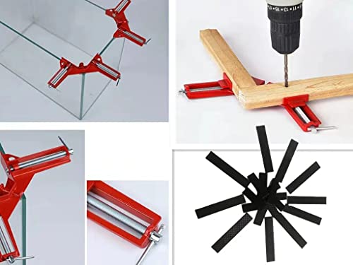 Sunxuan 4 Pack Right Angle Clamp Multifunctional 90 Degree Woodworking Right Angle Clamp Craft Diy, Frame Clamp, Glass Holder #TOP4