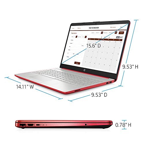 2021 Hp Pavilion 15.6" Hd Laptop Computer, Intel Dual-Core Pentium Processor, 4Gb Ram, 500Gb Hdd, Hd Webcam, Intel Uhd Graphics 605, Bluetooth, Usb-C, Hdmi, Win 10, Scarlet Red, 32Gb Snowbell Usb Card #TOP5