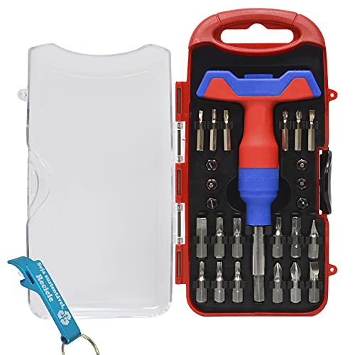 Kit Jogo de Chaves Precisão 25 Peças Azul + Chaveiro CBRN17843