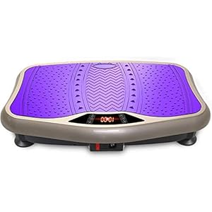 Vibration Exercise Machine Vibrating Platform Power Board Fitness High Speed Home Slimming Gymnastics LCD Screen and Remote for Training Console Complete with Effective Home Training