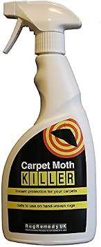 Ltd New Carpet Moth Killer 500 ml | Fast Acting Carpet Moth Killer Spray, Suitable for Fabrics, Carpets, Rugs, Oriental or Fitted. Long lasting, Non staining