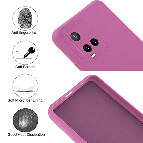 Image of Jkobi Back Cover Case for Vivo Y21 2021 | Y21G (Inside Fiber Cloth | Smooth Matte Finish | Elegant Professional Look |Purple)
