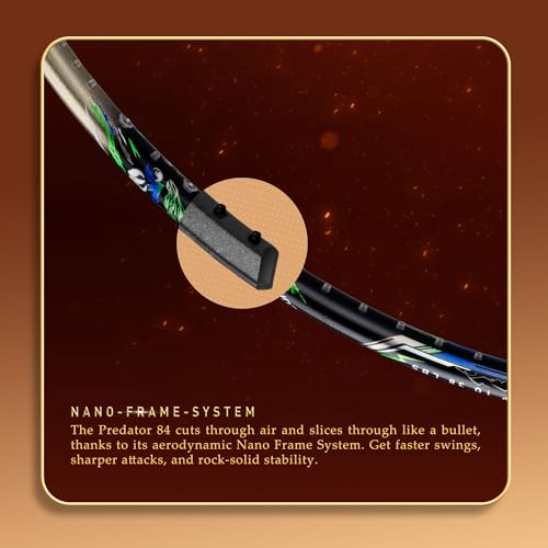 Image of Hundred Carbon Graphite Predator 82 Extreme -Black /Gold (UNSTRUNG), Badminton