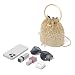Imagen de Miss Lulu Bolso de mano Clutch para mujer Bolso de noche elegante con pedrería Bolso bandolera con cadena para bodas
