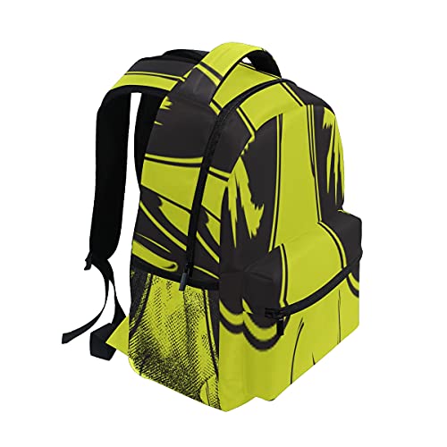 Cool Hip Hop Girl Striped T-Shirt Hat Sunglasses Men Backpacks Classic Leisure Women Men Backpacks Laptop For Travel School Work Oversized 16 Inch Personalized Custom #TOP1