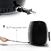 HOLSEM Digital Air Fryer with Rapid Air Circulation System, 3.4 QT Capacity, 1500W (LED Display) - Black/Stainless Steel
