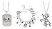 3 Pack Stranger Things Themed Charms Bracelet + Pendant Necklaces Eleven Demogorgon