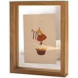 Cadre photo transparent double face : le design unique en verre à double vitre permet de visualiser des photos ou des œuvres d'art précieuses des deux côtés, améliorant les impacts visuels pour une suspension murale ou une utilisation sur une table dans la maison ou le bureau.