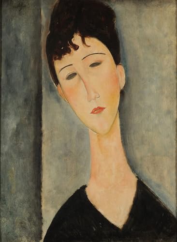 Tableaux sur toile Modigliani pour habiller un grand mur de bureau avec un portrait moderne