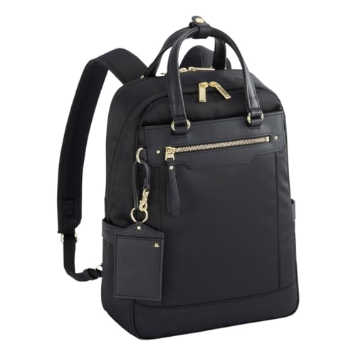 [エースジーン] リュック A4 リュックサック ビジネスリュック ビジネスバッグ 13.3インチ レディース 68704 ビエナ3 ビジネス カジュアル 通勤 通学 会社 学校 【01】 ブラック