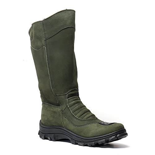Bota Coturno Militar Masculino Camuflado Pesca Selva Aventura Protetor Marchas Urbano Cor:Verde;Tama