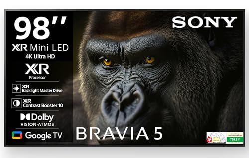 Sony 248 cm (98 inches) BRAVIA 5 Series 4K Ultra HD Smart Mini LED Google TV K-98XR55A-3 Years Warranty for Limited Period Sony 248 cm (98 inches) BRAVIA 5 Series 4K Ultra HD Smart Mini LED Google TV K-98XR55A-3 Years Warranty for Limited Period
